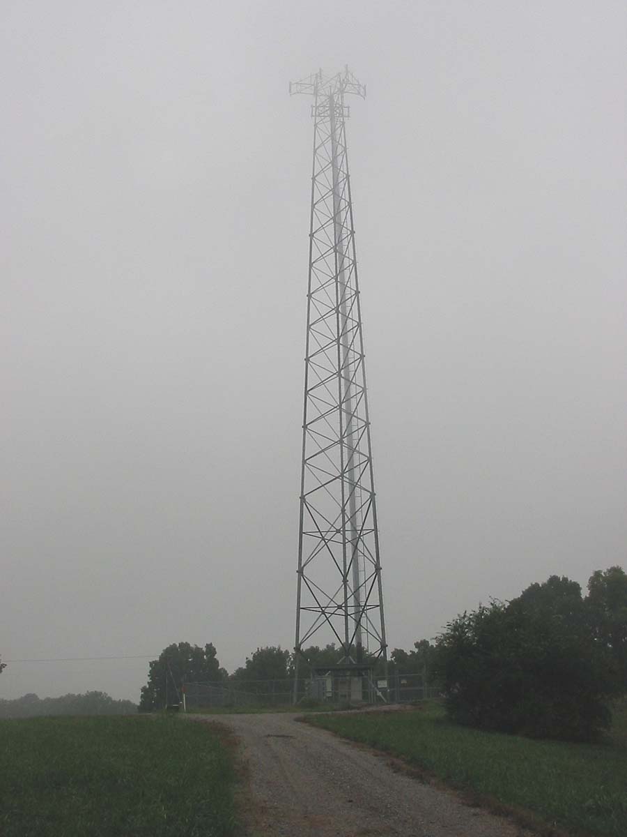 Cell tower in Union County, Illinois.